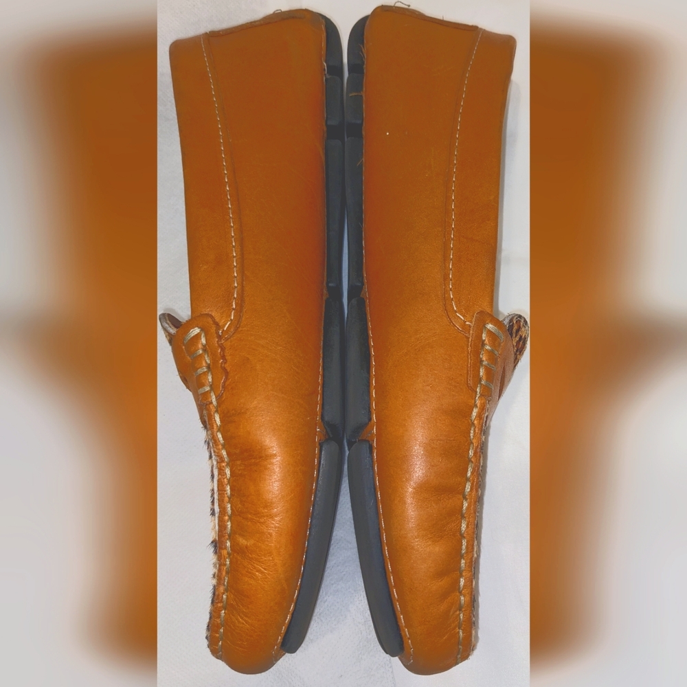 Massimo Matteo Firenze Animal Print Penny Loafers - Picture 4 of 9